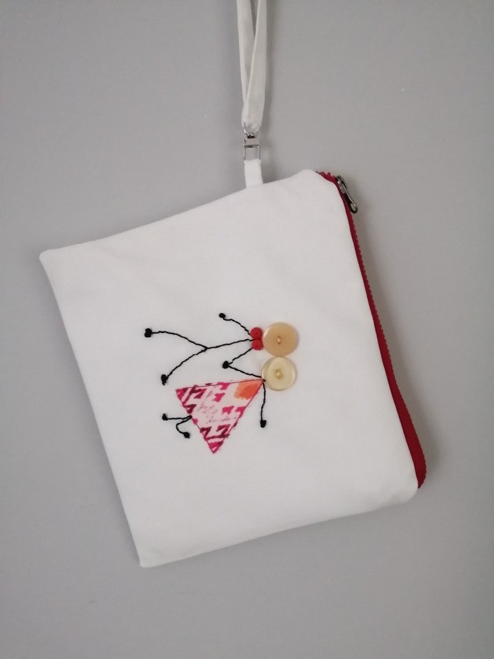 Renkli Düğme Detaylı Portföy Çanta - Görsel 2