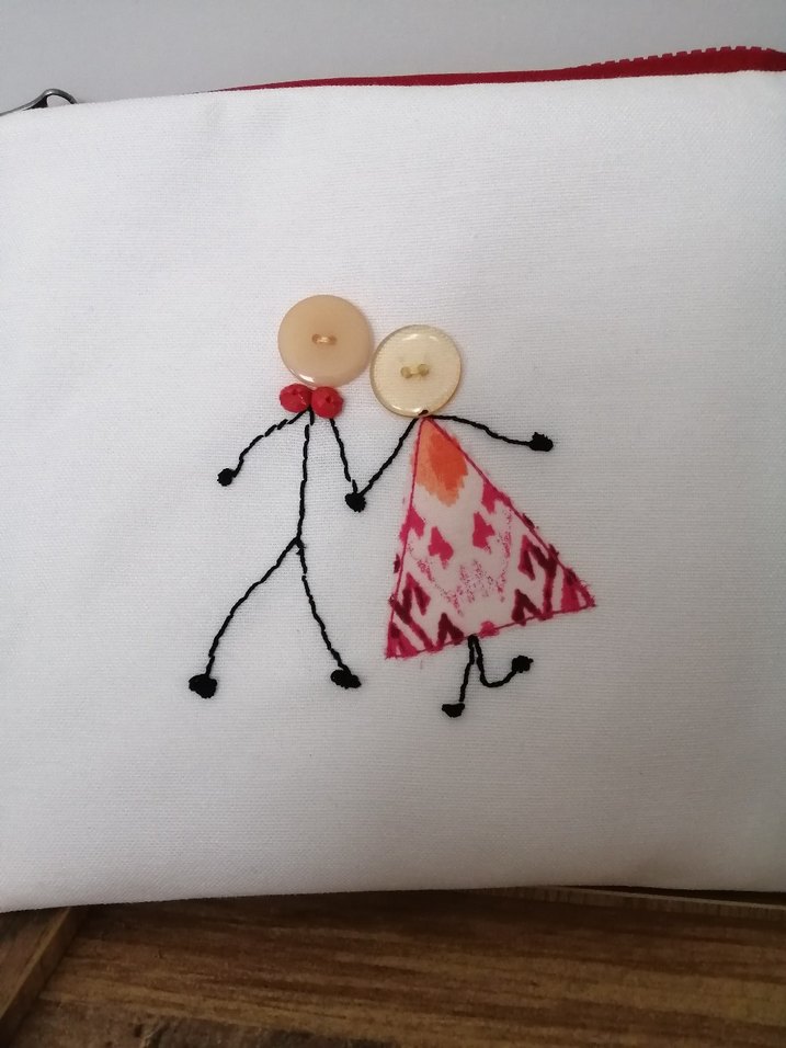 Renkli Düğme Detaylı Portföy Çanta - Görsel 4