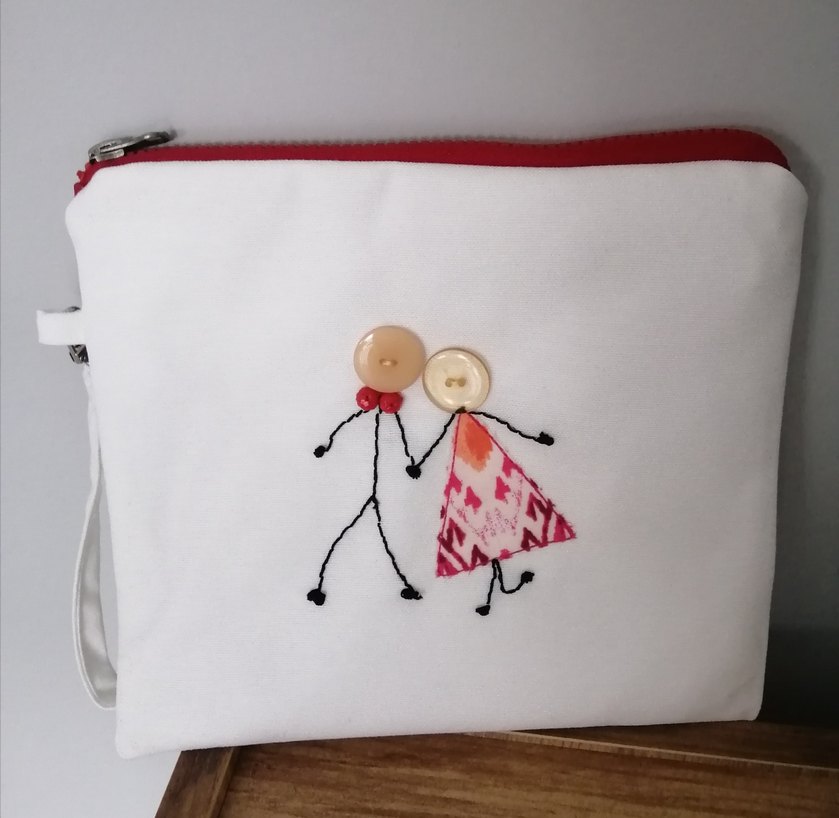 Renkli Düğme Detaylı Portföy Çanta - Görsel 3