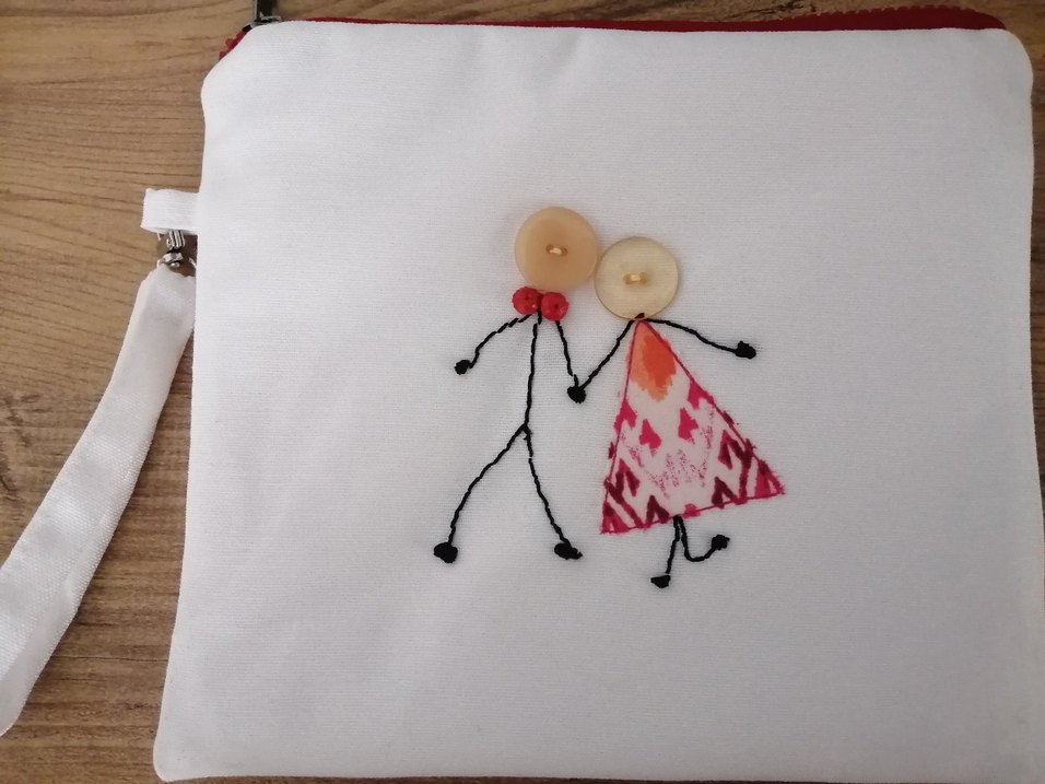 Renkli Düğme Detaylı Portföy Çanta - Görsel 5