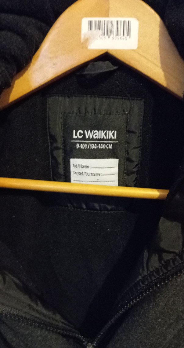 Gri Düğmeli Erkek Yün Kaban - Görsel 4