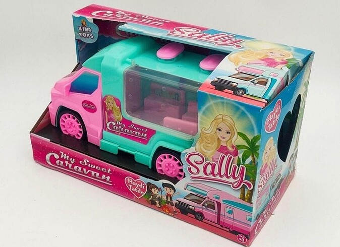 Yanı açılabilen barbie karavan
