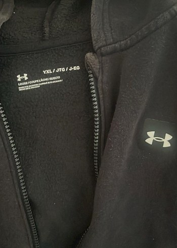 Diğer Under Armour Erkek Siyah Kapüşonlu Fermuarlı Sweatshirt