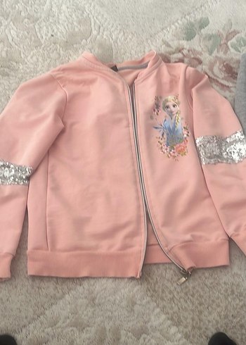 Gri Nakışlı Kız Eşofman Takımı - Görsel 2