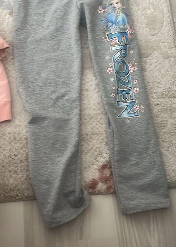 Gri Nakışlı Kız Eşofman Takımı - Görsel 6