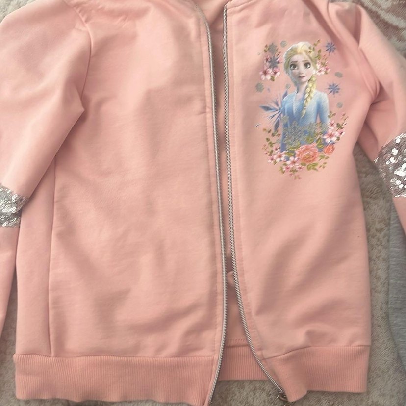 Gri Nakışlı Kız Eşofman Takımı - Görsel 3