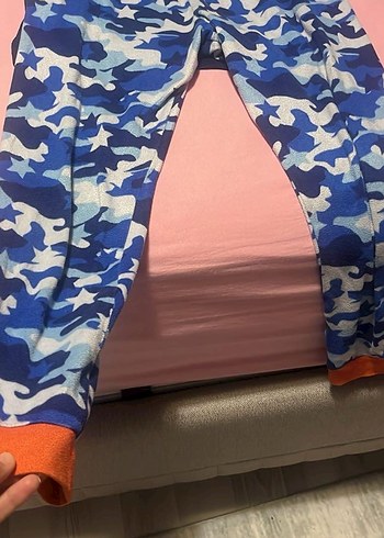 Erkek Çocuk Mavi Kamuflaj Kısa Kollu Pijama - Görsel 2