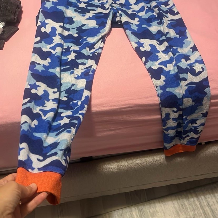 Erkek Çocuk Mavi Kamuflaj Kısa Kollu Pijama - Görsel 2