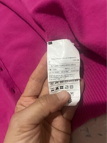 7 Yaş Beden pembe Renk Benetton hırka