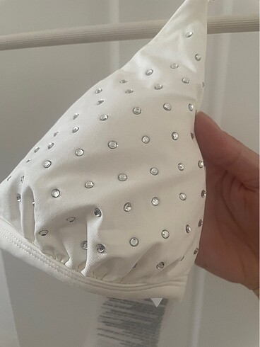 xs Beden bikini üstü koton ekru