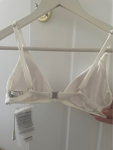 xs Beden beyaz Renk bikini üstü koton ekru
