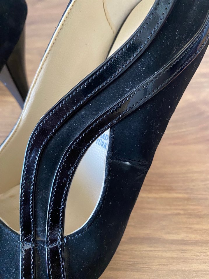 Siyah Kemer Detaylı Stiletto Topuklu Kadın Ayakkabı - Görsel 3