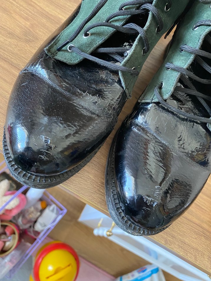 Kemerli Yeşil Yılan Desenli Bot - Görsel 3