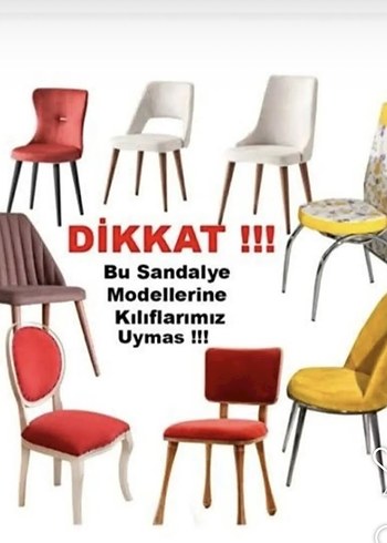 Jakar kumaş sandalye kılıfı 6 adet - Görsel 8
