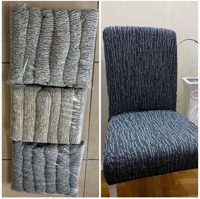 Jakar kumaş sandalye kılıfı 6 adet - Görsel 4