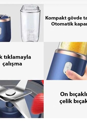Beden Renk Diger Mavi Kişisel Blender ve Doğrayıcı