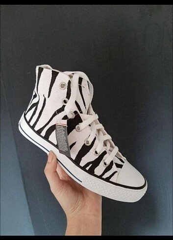 37 Beden Zebra desen custom converse