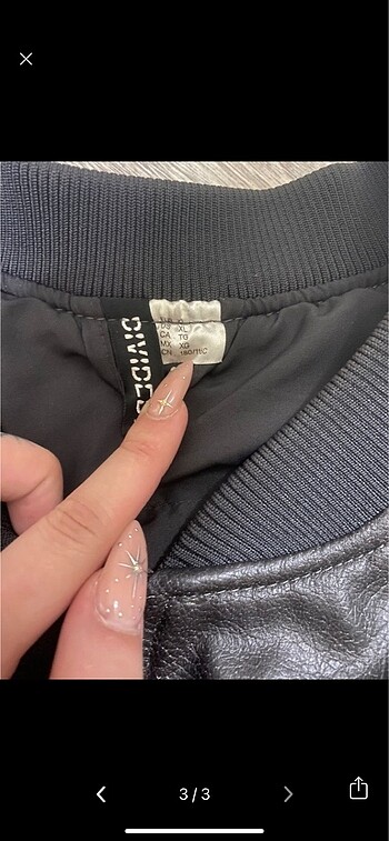 xl Beden H&m bomber deri ceket