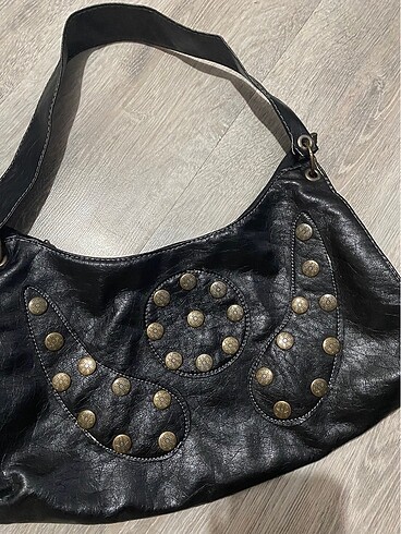 Vintage y2k grunge goth baget çanta