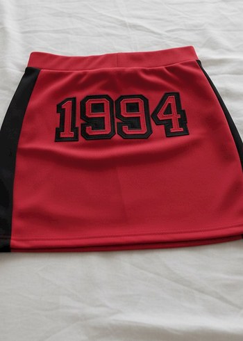1994 Kabartma Baskılı Mini Etek