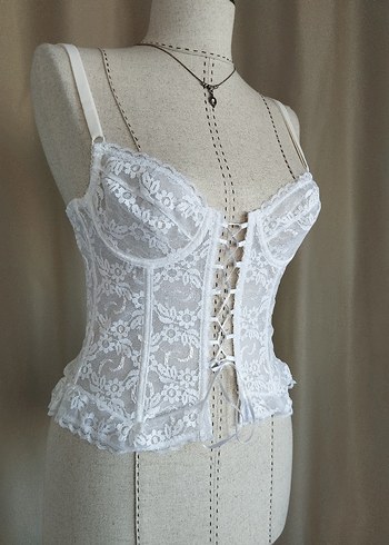 Milk & Lace Dantel Nakışlı Romantic Goth Korse - Görsel 2