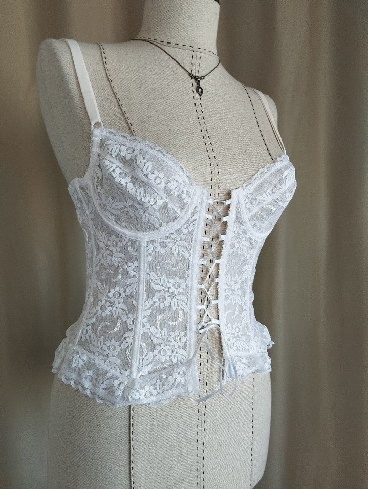 Milk & Lace Dantel Nakışlı Romantic Goth Korse - Görsel 2