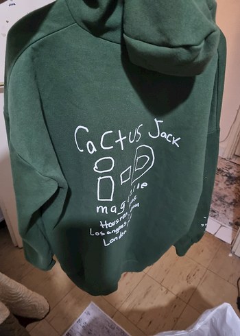 Kadın Haki Kapüşonlu Sweatshirt - Görsel 3