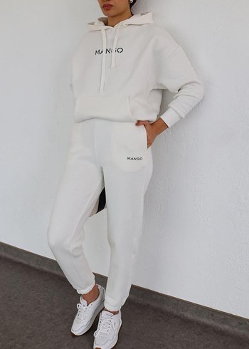 gri Kapüşonlu Kadın Eşofman Takımı - Görsel 2