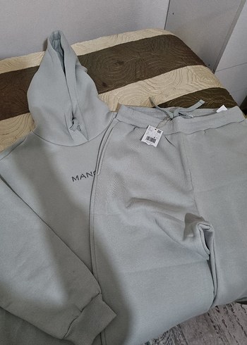 gri Kapüşonlu Kadın Eşofman Takımı - Görsel 3