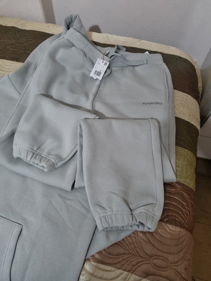 gri Kapüşonlu Kadın Eşofman Takımı - Görsel 4