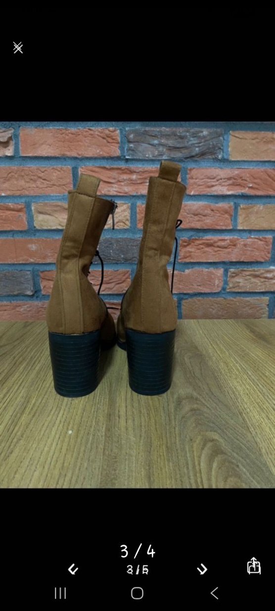 Kahverengi Süet Kadın Bot - Görsel 2