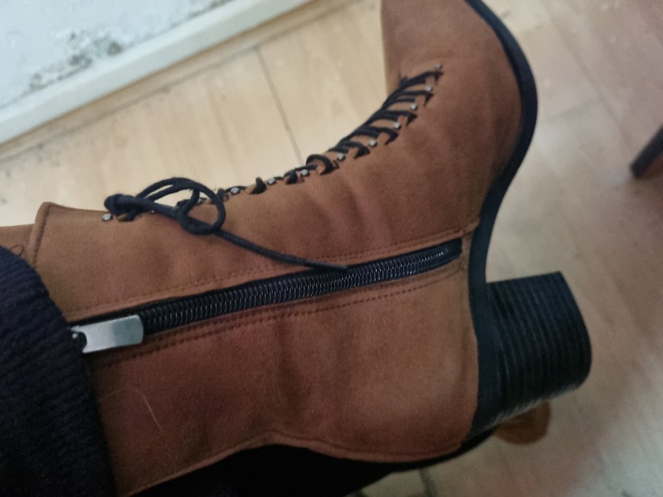 Kahverengi Süet Kadın Bot - Görsel 5