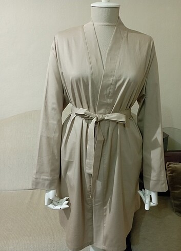 Tasarımcı Bej kimono