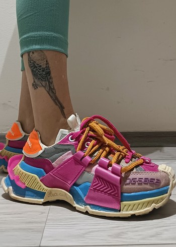 Dolce & Gabbana Çok Renkli Bağcıklı Spor Ayakkabı