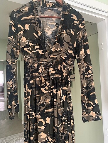 38 Beden haki Renk H&M elbise
