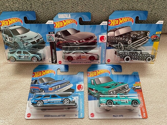 5 ADET HOT WHEELS