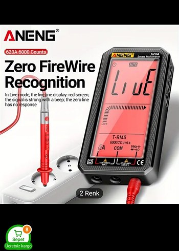 ANENG 620A Dijital Multimetre Siyah - Görsel 3