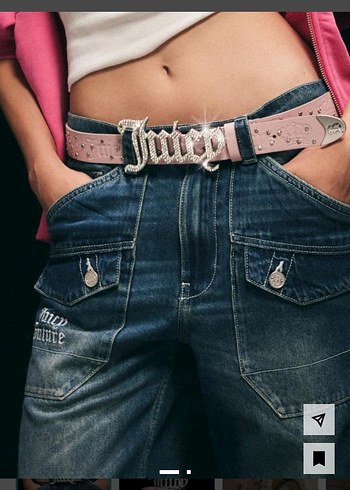 Bershka Juicy Couture Pembe Kemer