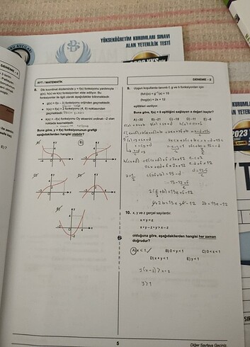  Bilgi Sarmal AYT Matematik Deneme