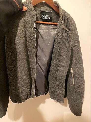Zara gri bomber ceket