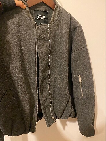 xs Beden Zara gri bomber ceket