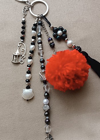 Bohem Püsküllü Çanta Süsü Charm - Görsel 8