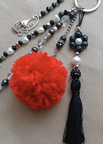 Bohem Püsküllü Çanta Süsü Charm - Görsel 9