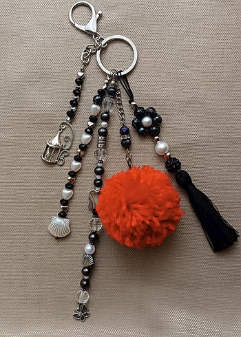 Bohem Püsküllü Çanta Süsü Charm - Görsel 4