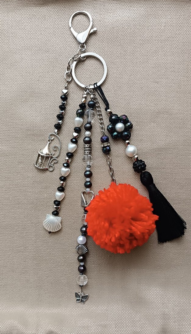 Bohem Püsküllü Çanta Süsü Charm - Görsel 3