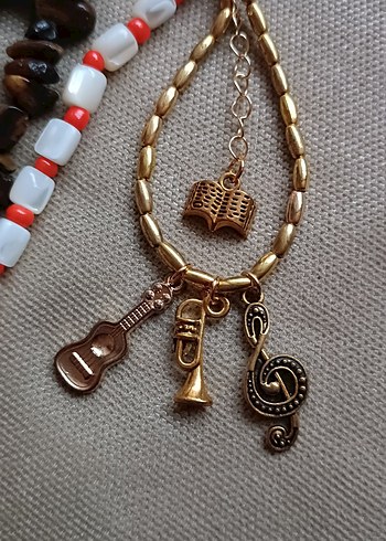 Boncuklu Bohem Kadın Anahtarlık Çanta Süsü - Görsel 6