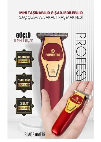 Powertec Şarjlı Saç ve Sakal Tıraş Makinesi