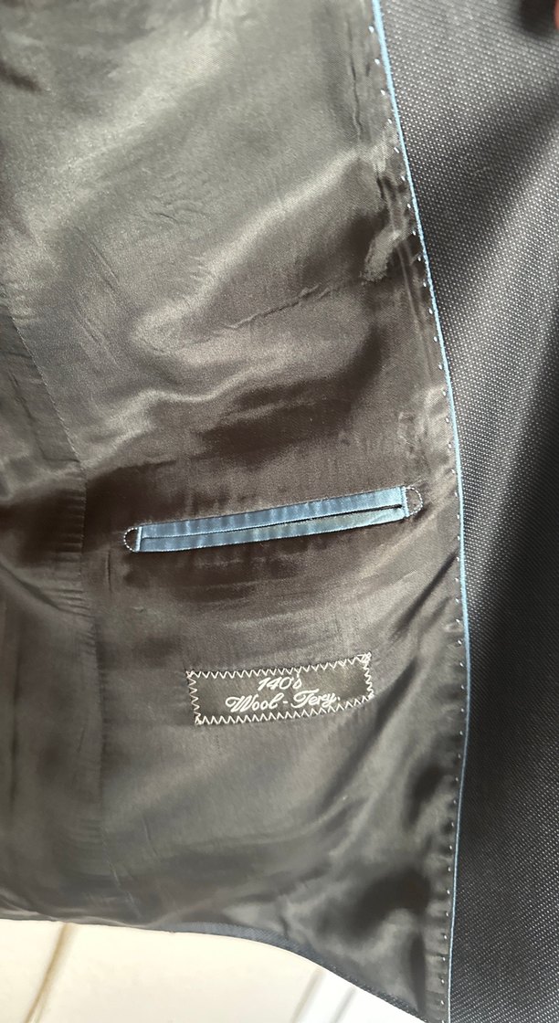 Gri Modern Klasik Düğmeli Erkek Takım Elbise Ceketi - Görsel 3