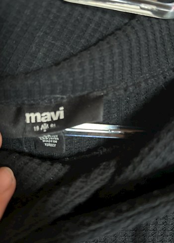 Siyah Yüksek Yaka Erkek Sweatshirt - Görsel 3