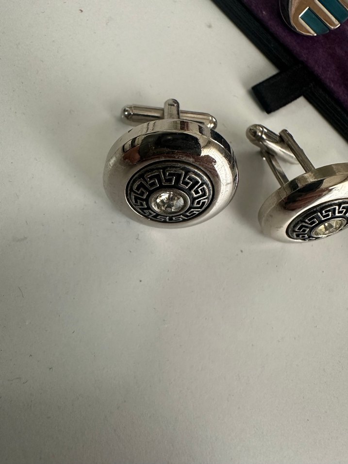 Erkek Çok Renkli Modern Kol Düğmeleri Seti - Görsel 2